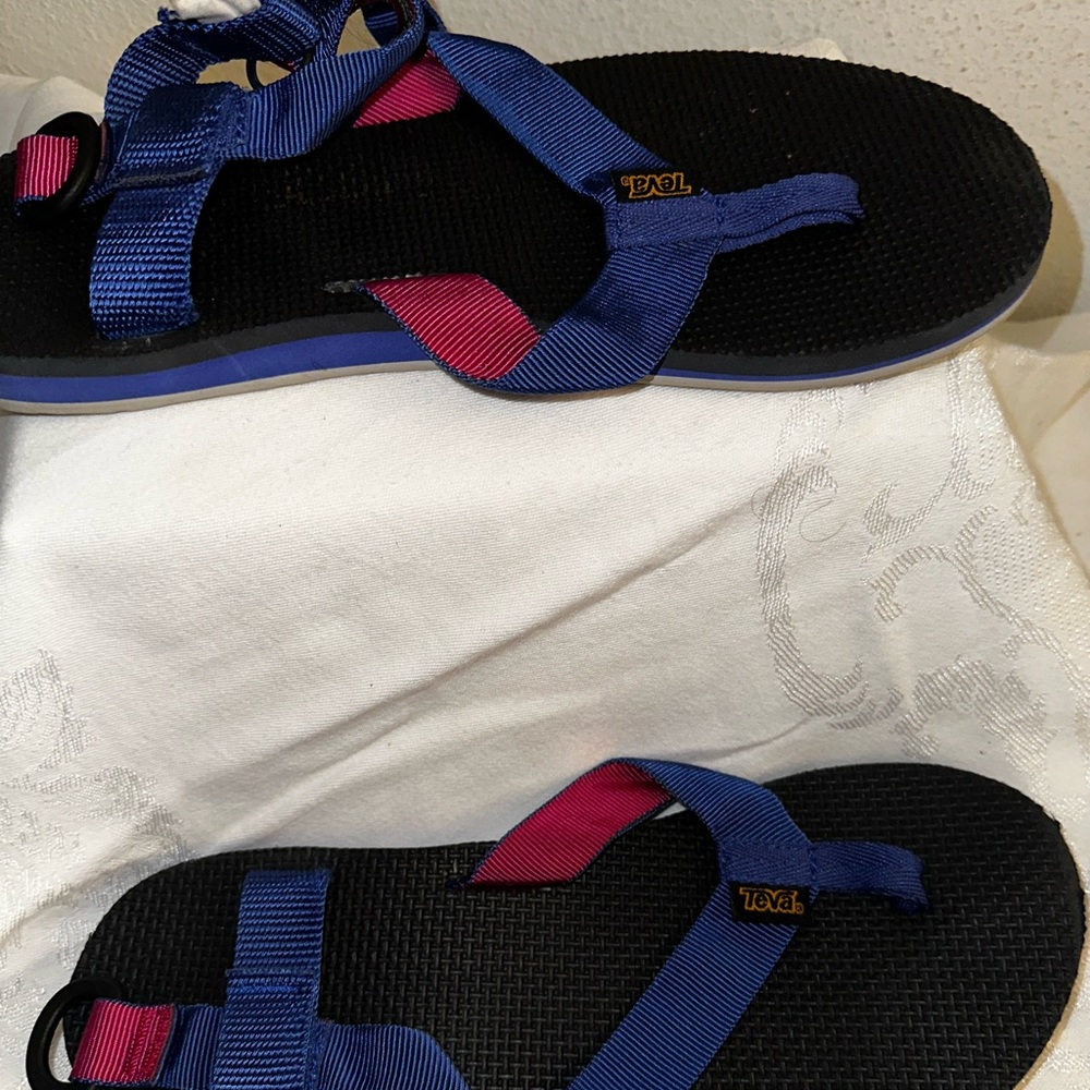 Teva pink and purple sandals
